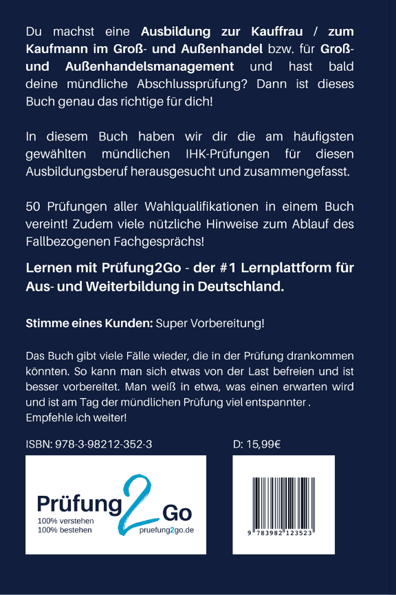 Kaufmann für Groß- und Außenhandelsmanagement